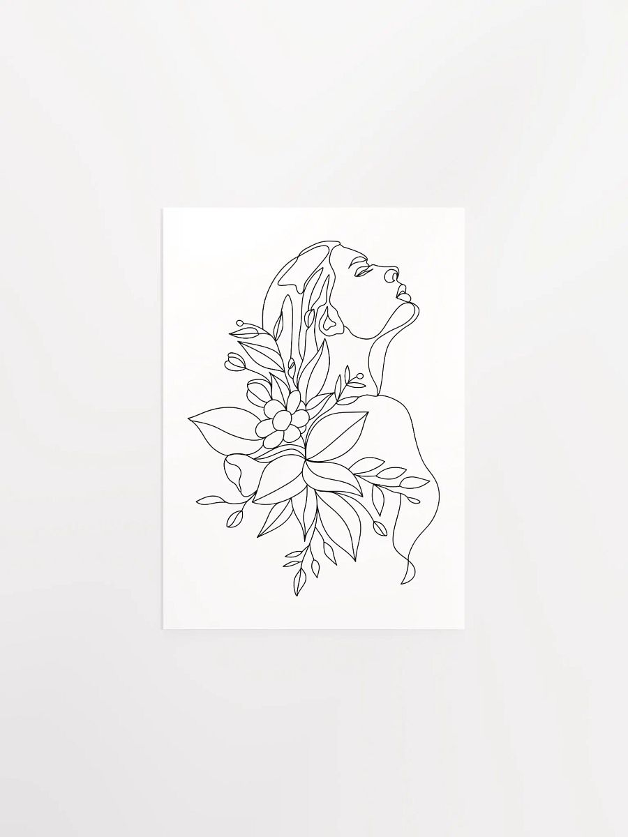 Emily - Enhanced Matte Paper Poster - Woman Line Art Print product image (2)