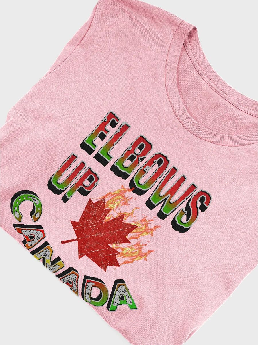 Elbows Up Canada Flaming Maple Leaf T-Shirt product image (24)