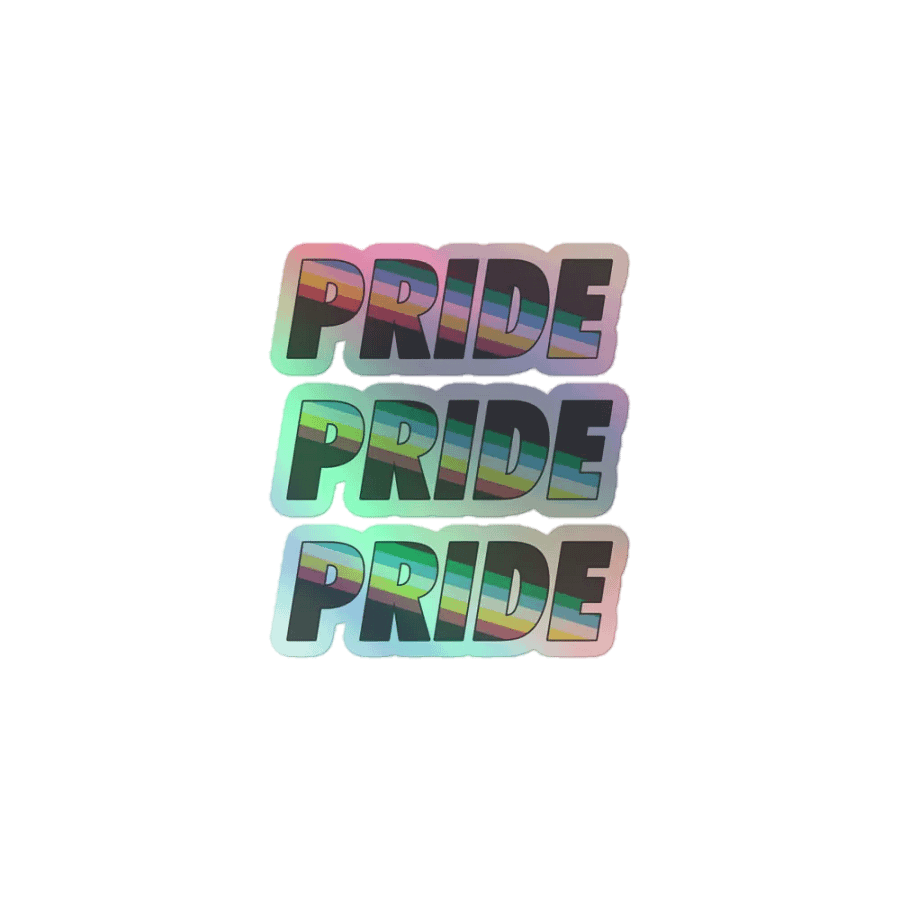 Disability Pride holographic stickers product image (1)