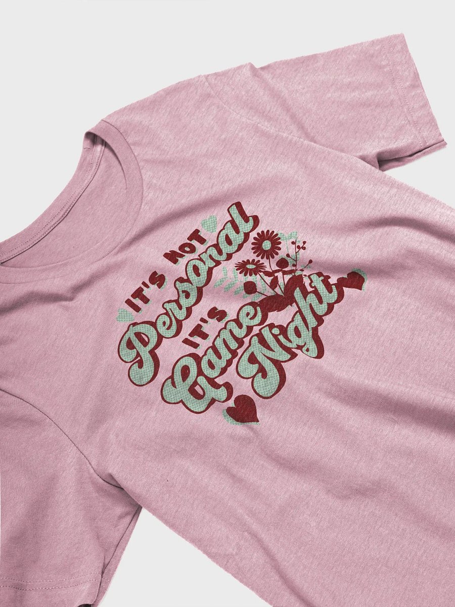 Retro Gamer Girl Shirt, Pretty Board Game Shirt for Women, It's not Personal It's Game night, on Heather Orchid product image (4)