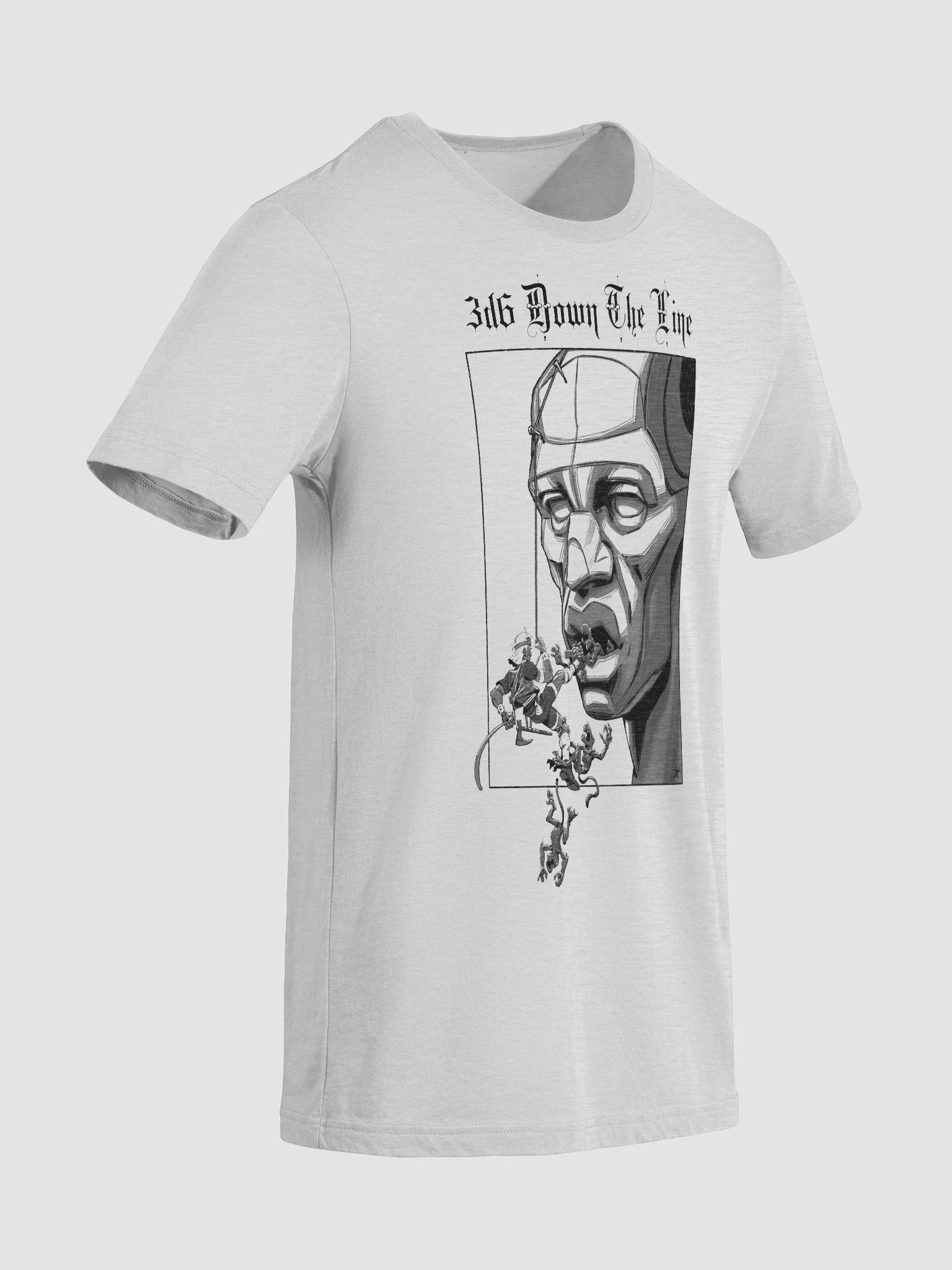 3d6 DTL Big Head on Light Triblend T-Shirt product image (9)