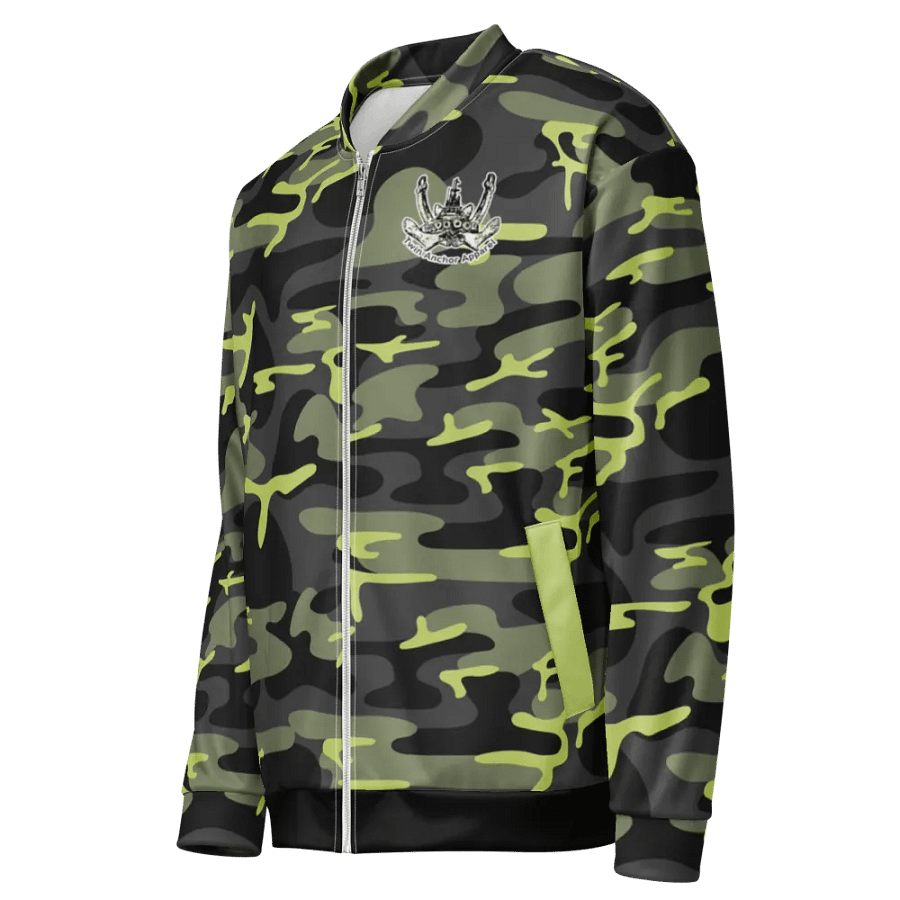 Copy of Twin Anchor Titan tug Green Camouflage Bomber Jacket product image (3)