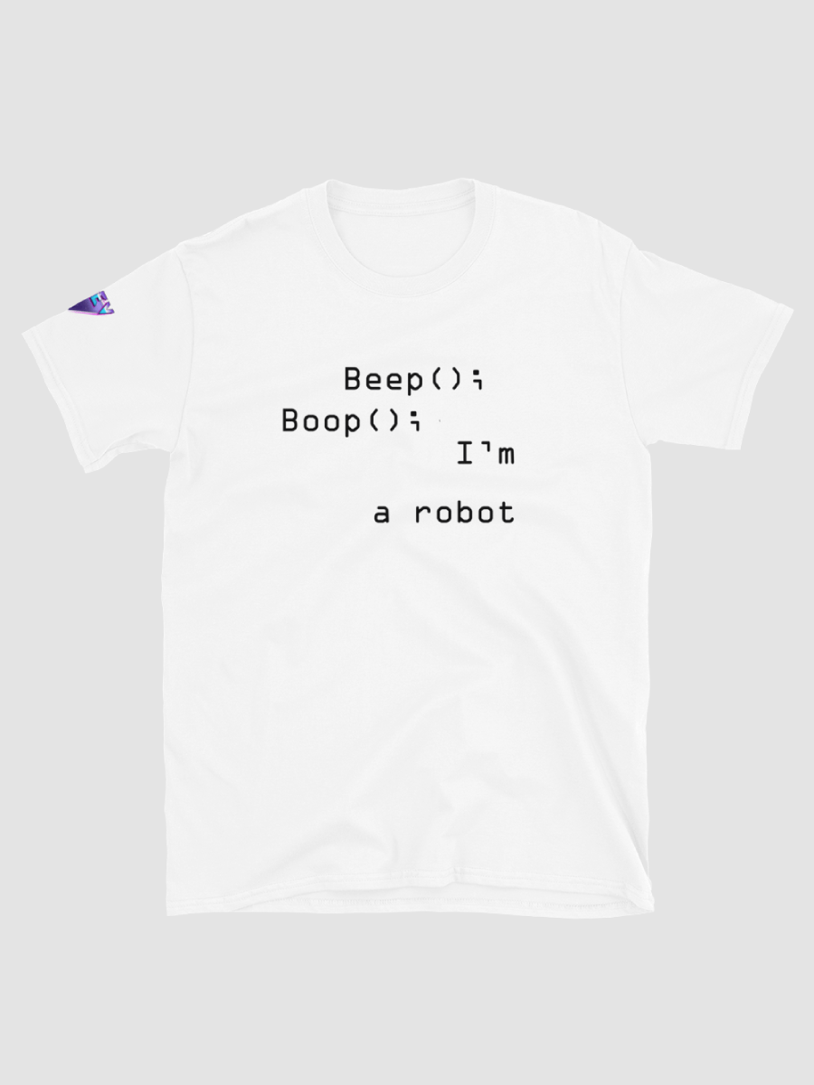 White Beep Boop text only product image (2)