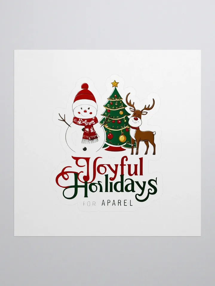 Joyful Holidays Kiss Cut Stickers product image (1)