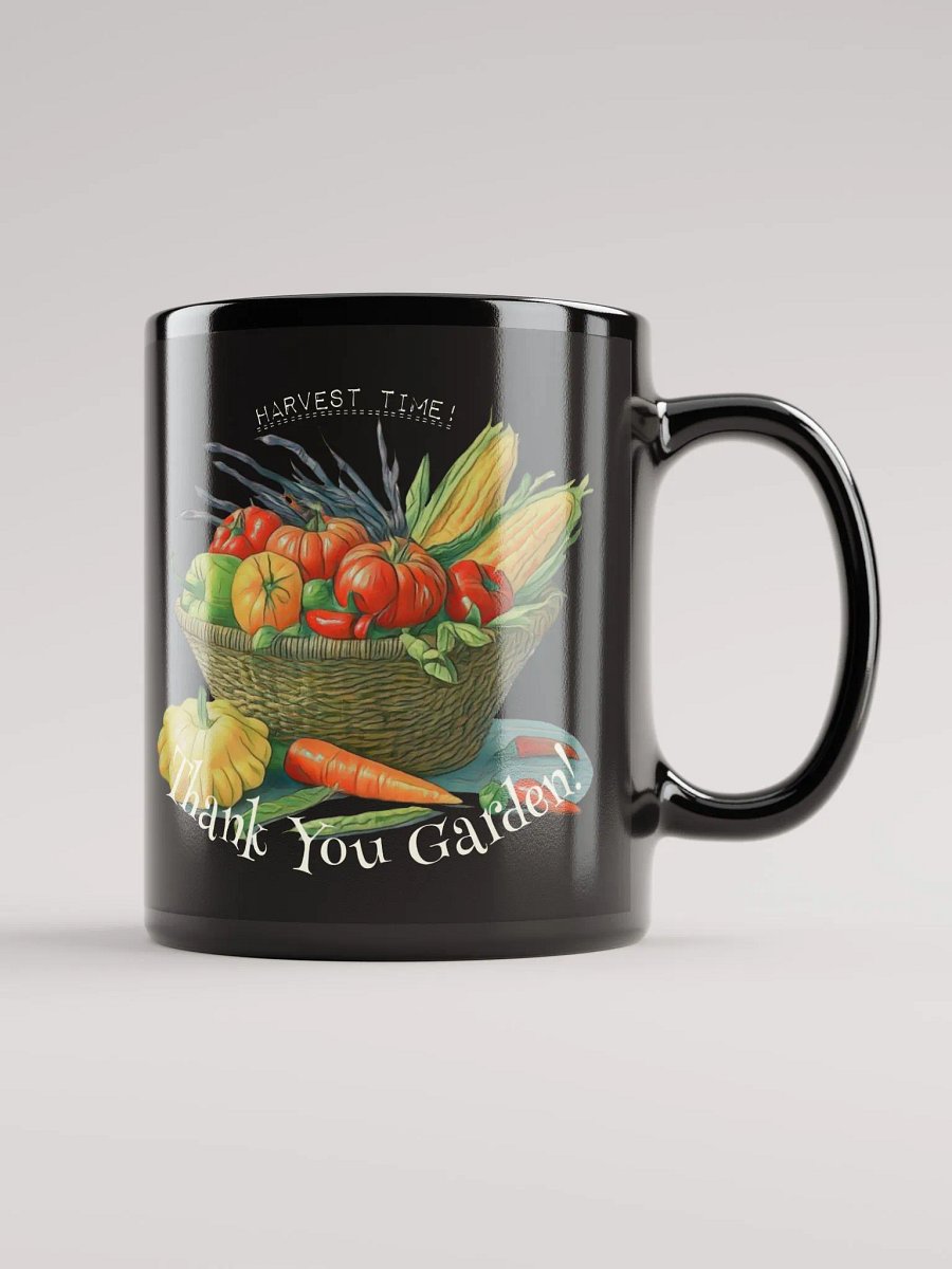 Harvest Time | Glossy Black Mug product image (1)