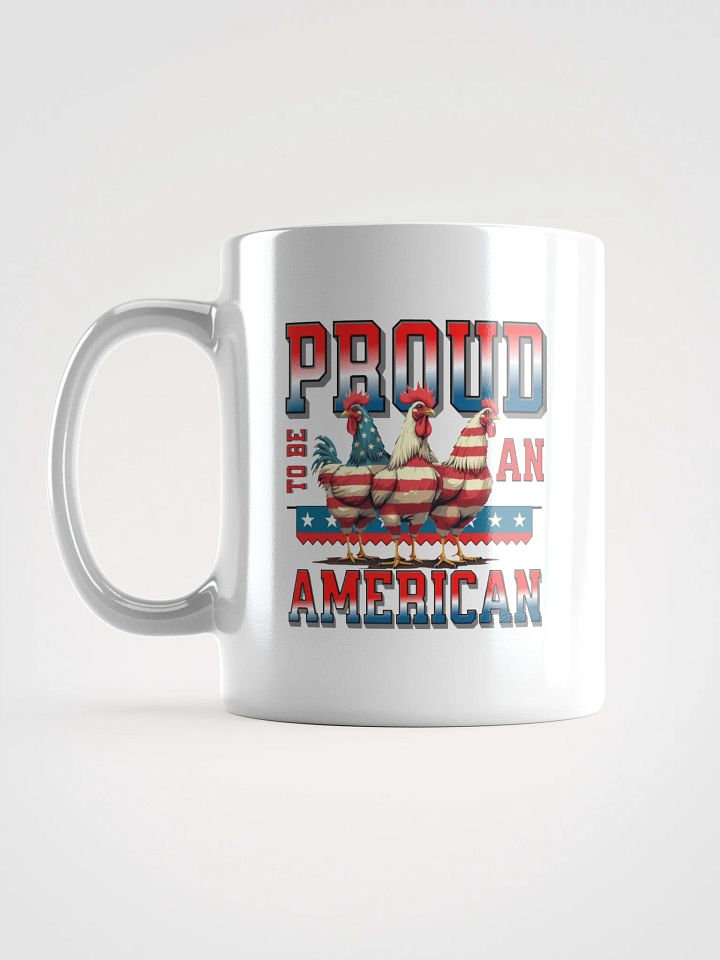 Proud To Be An American Rooster Patriotic Mug product image (1)