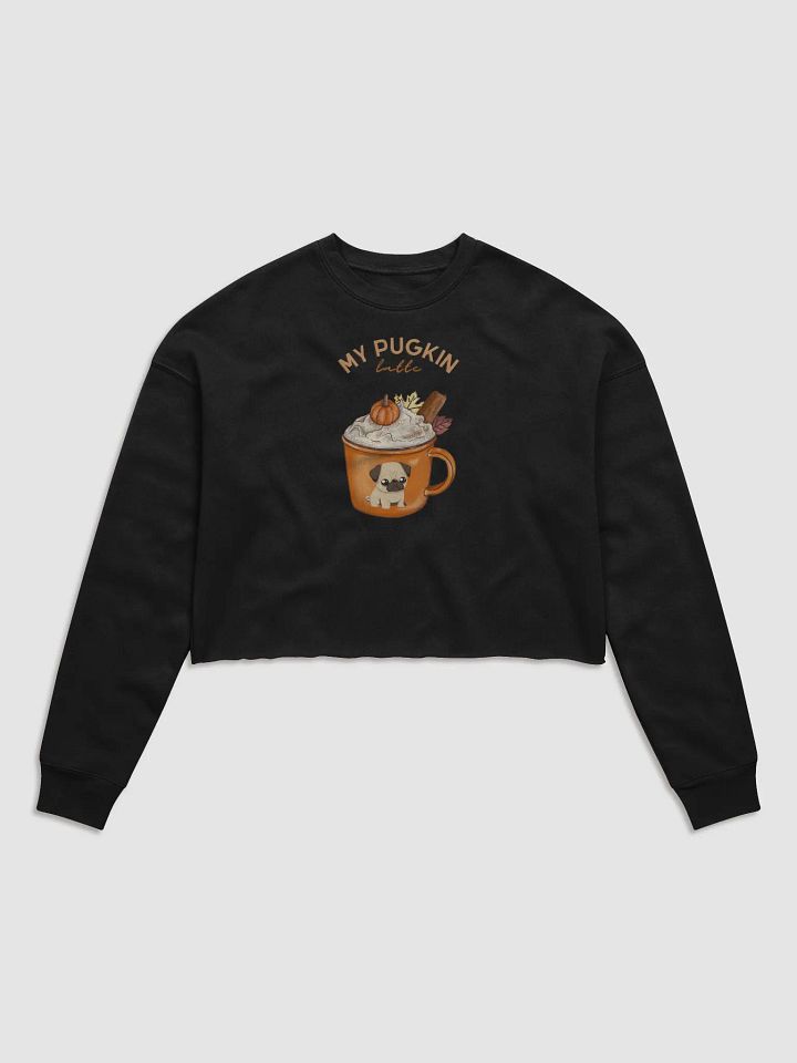 My Pugkin Latte Crop Sweatshirt product image (1)