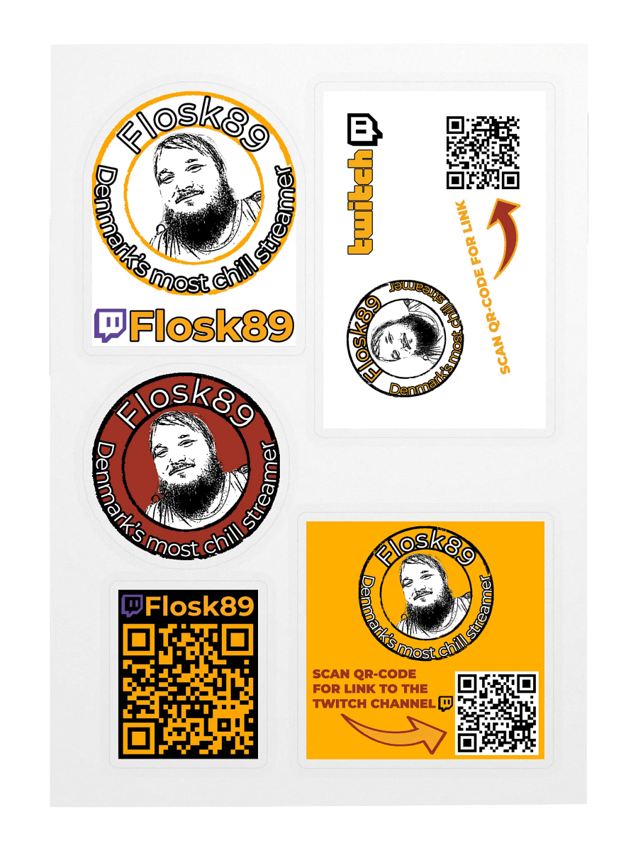 Sticker sheet with logo product image (3)