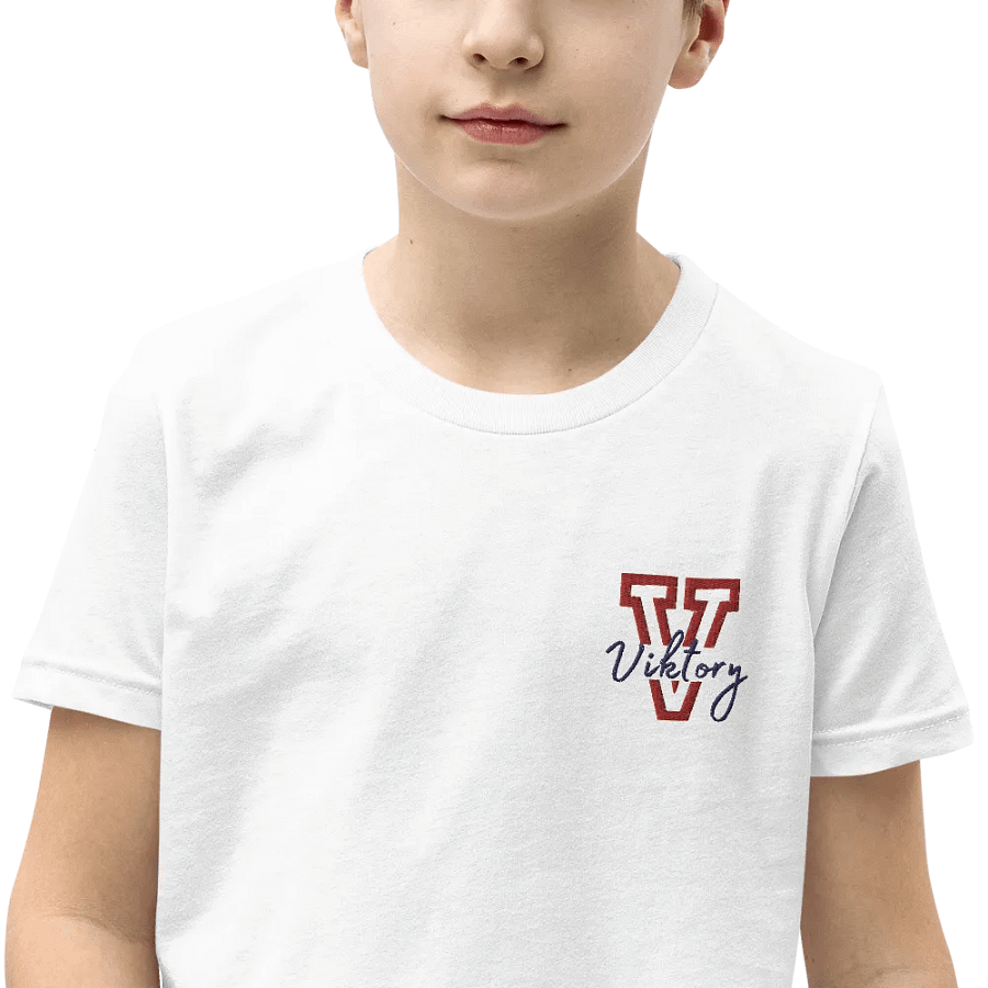 Kids Shirt White (red & blue logo) product image (1)