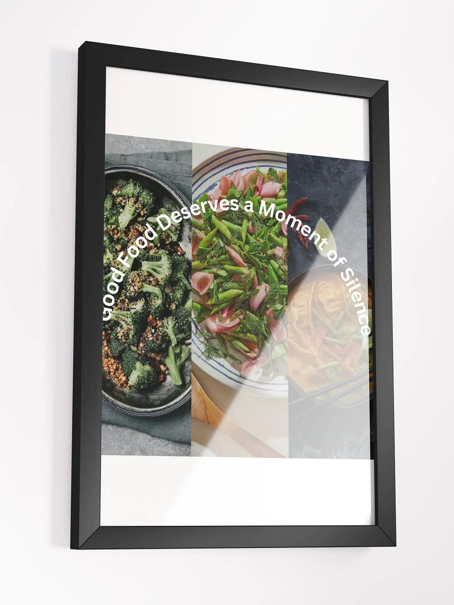 Wall Art Food Collage Vegetable Framed High-Quality Matte Poster (in) product image (3)