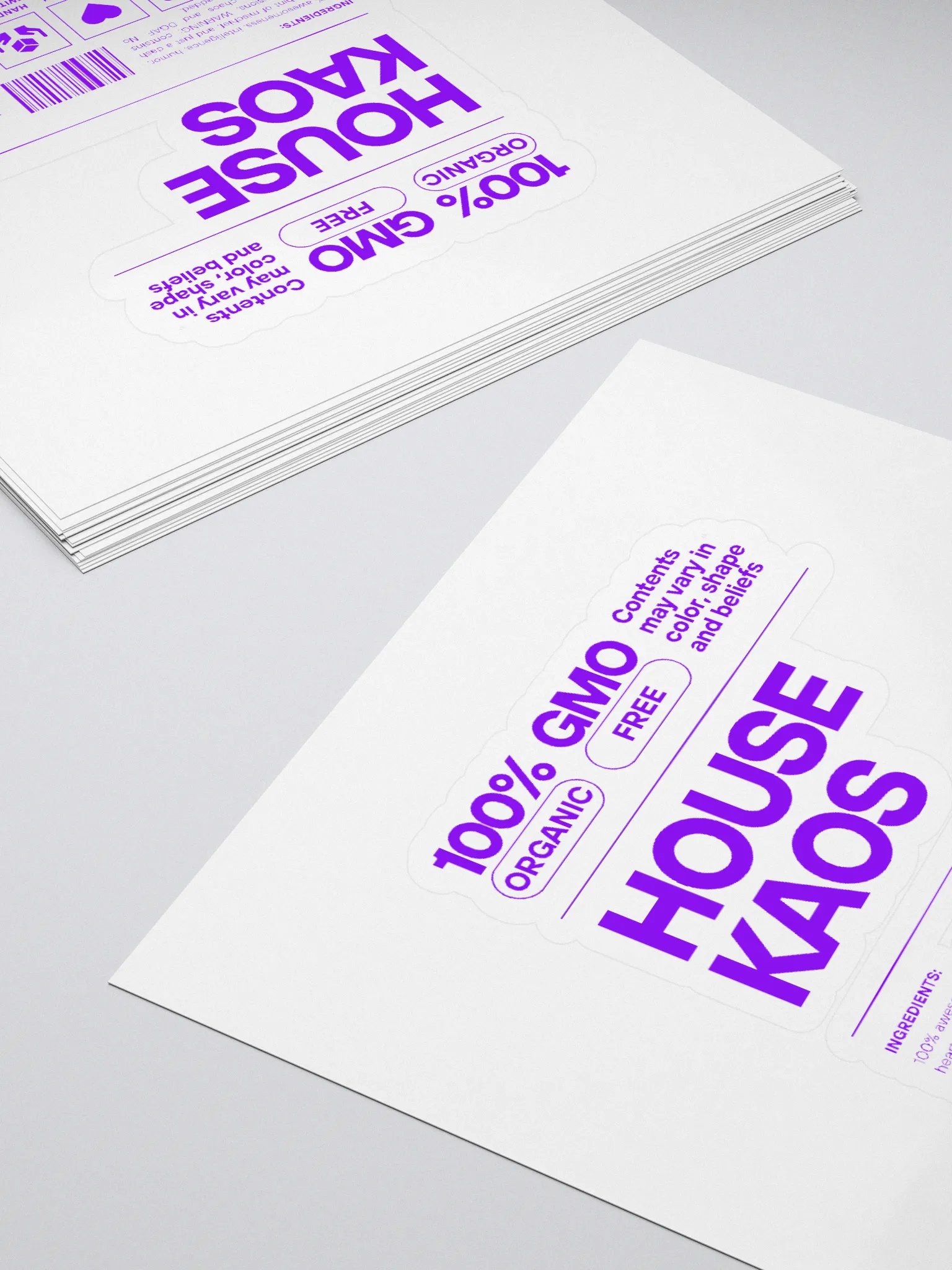 Organic Kaos Iconic Stickers product image (4)