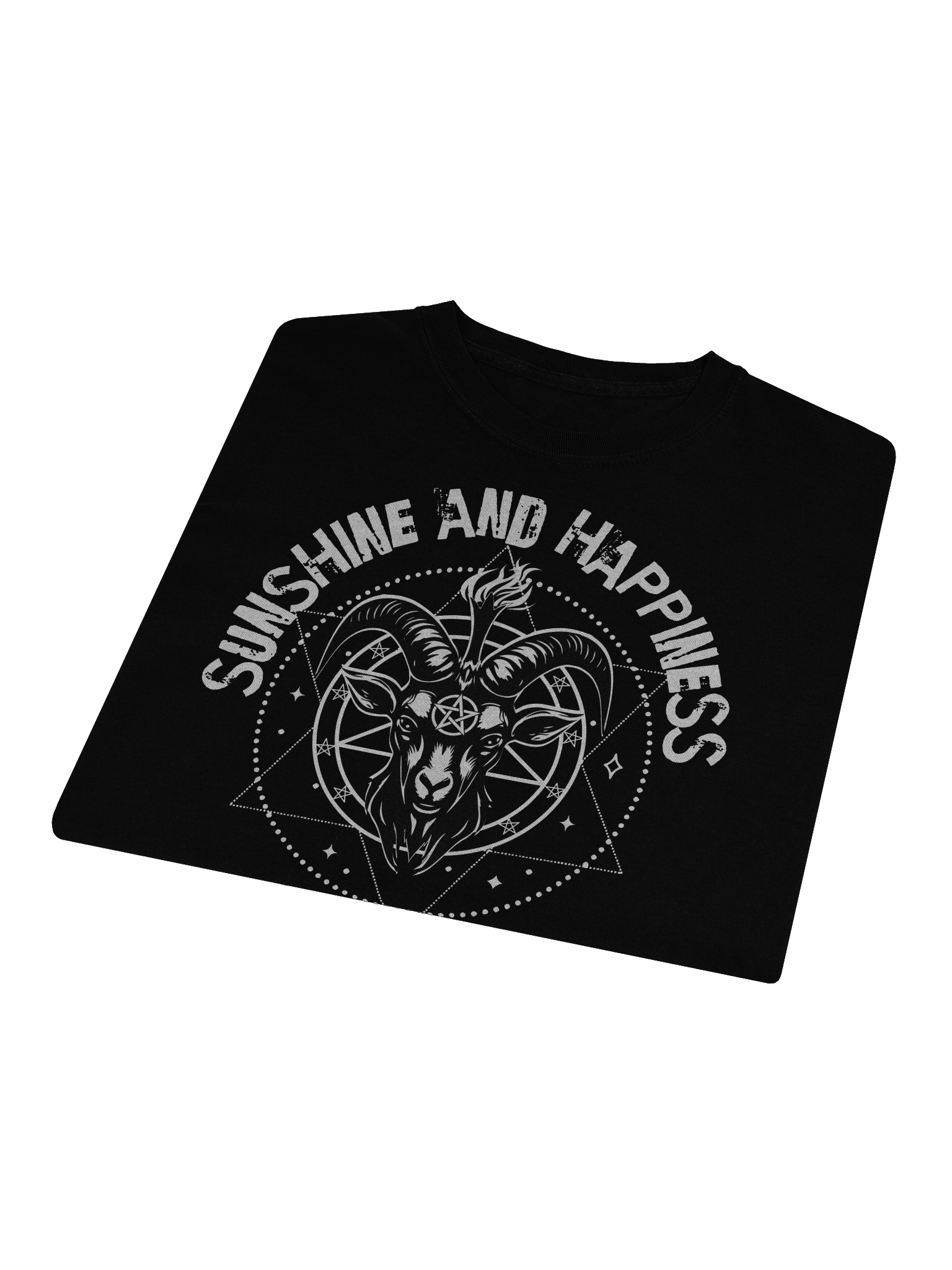 Baphomet Sunshine and Happiness Unisex Long Sleeve T-Shirt product image (3)