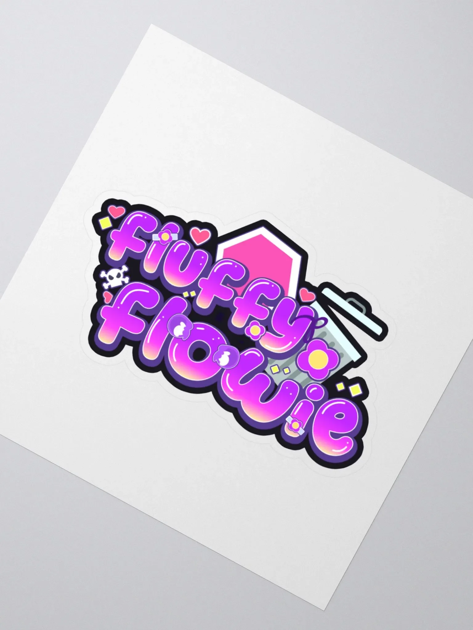 Fluffyflowie Logo Sticker product image (2)
