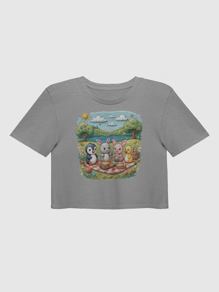 Baby Animal Picnic Pals Illustrated Crop Top product image (3)