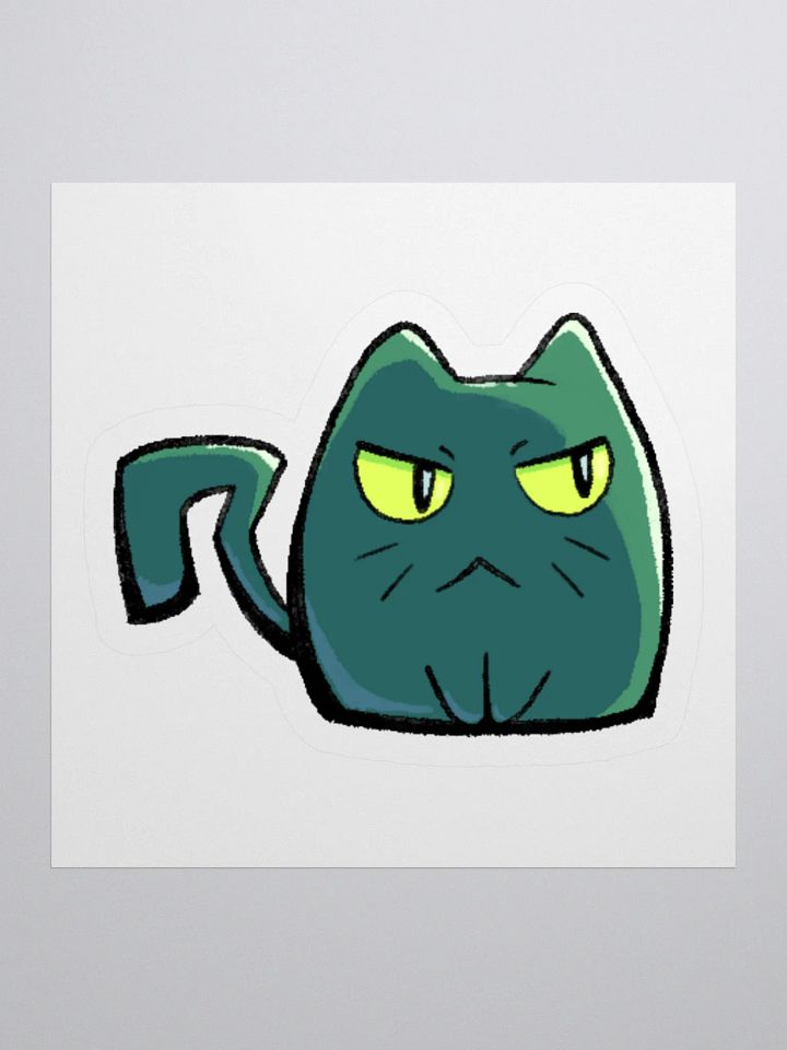 Tiny Grumpy Kitty - Kiss Cut Stickers product image (1)