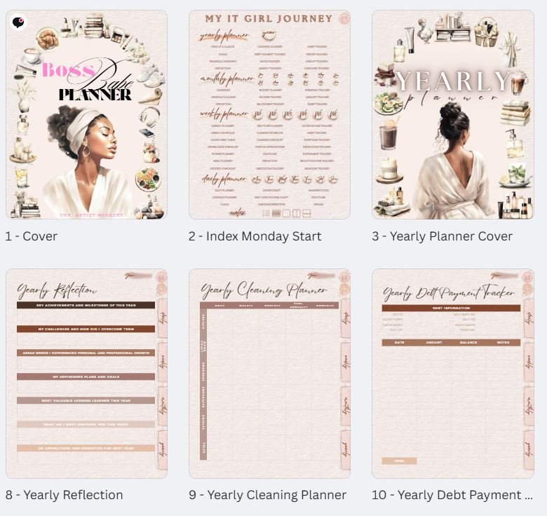 💅 Boss Babe Digital Planner (Reusable Year After Year) product image (3)