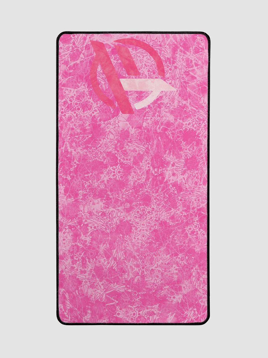 TopFrag™ Pink Emblem Desk Mat 15.5" x 31.5" product image (2)