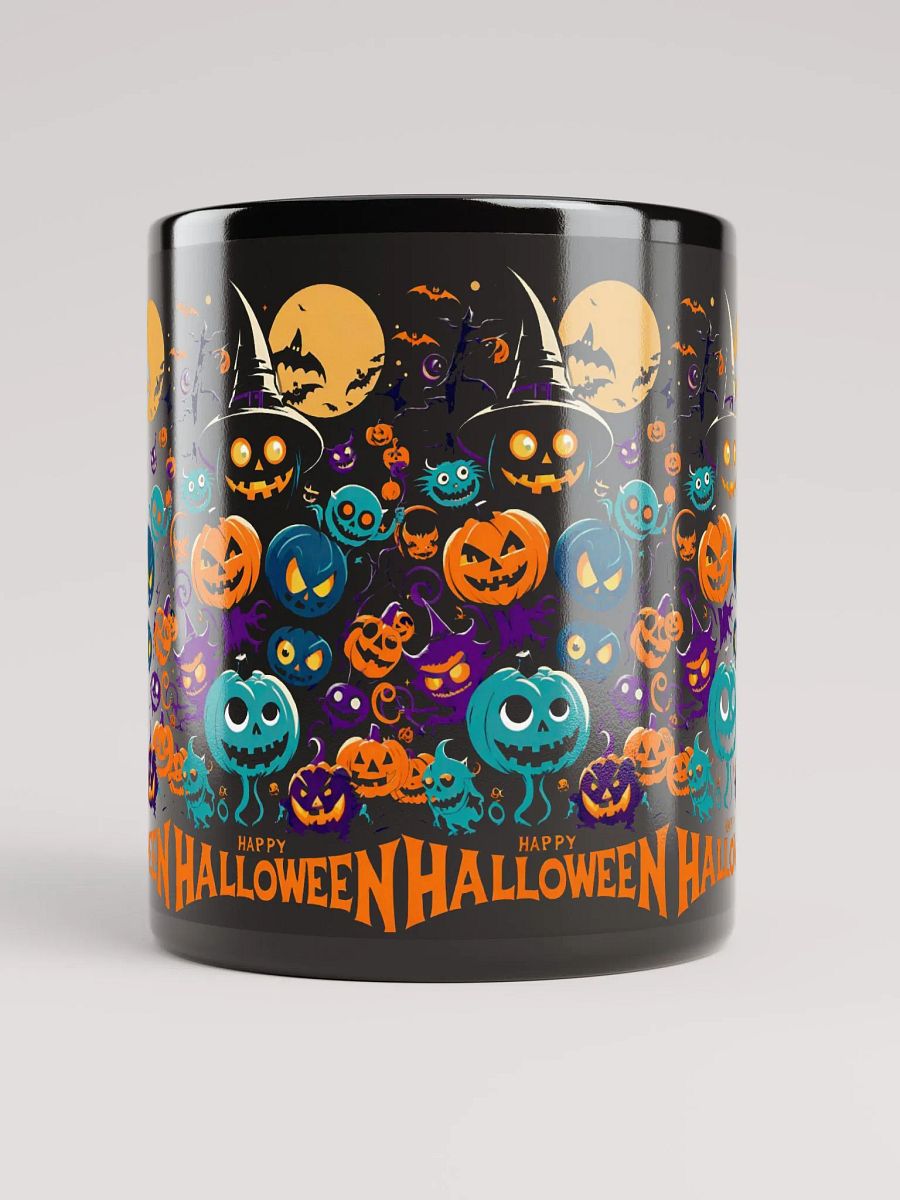 Retro Happy Halloween Black Mug product image (5)