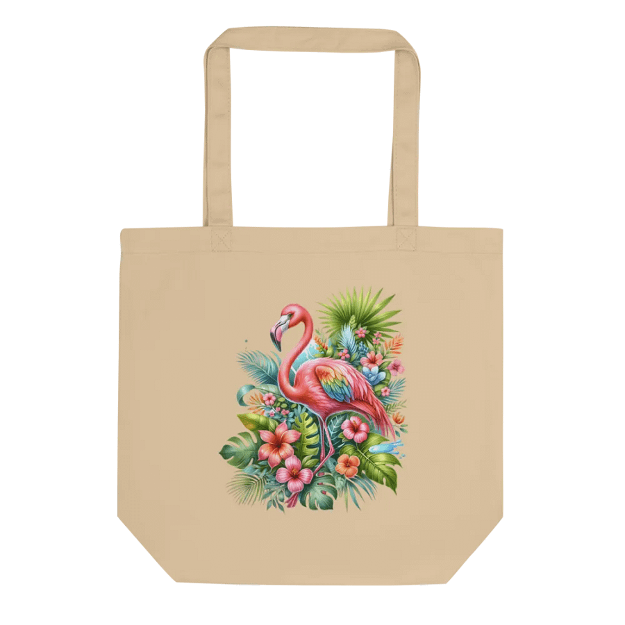 Tropical Flamingo Paradise Tote Bag product image (1)