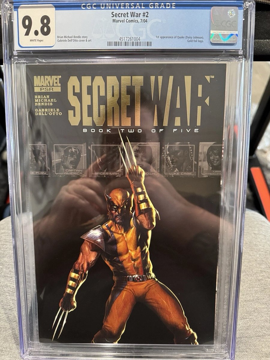 Secret War #2 (2004) | CGC 9.8 | 1st Appearance of Daisy Johnson (Quake) | Dell’Otto Cover | Gold Foil Logo product image (1)