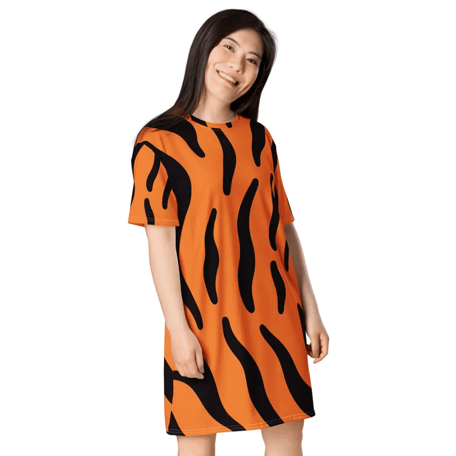 Vibrant Floral Swirl All-Over Dress Tiger product image (4)