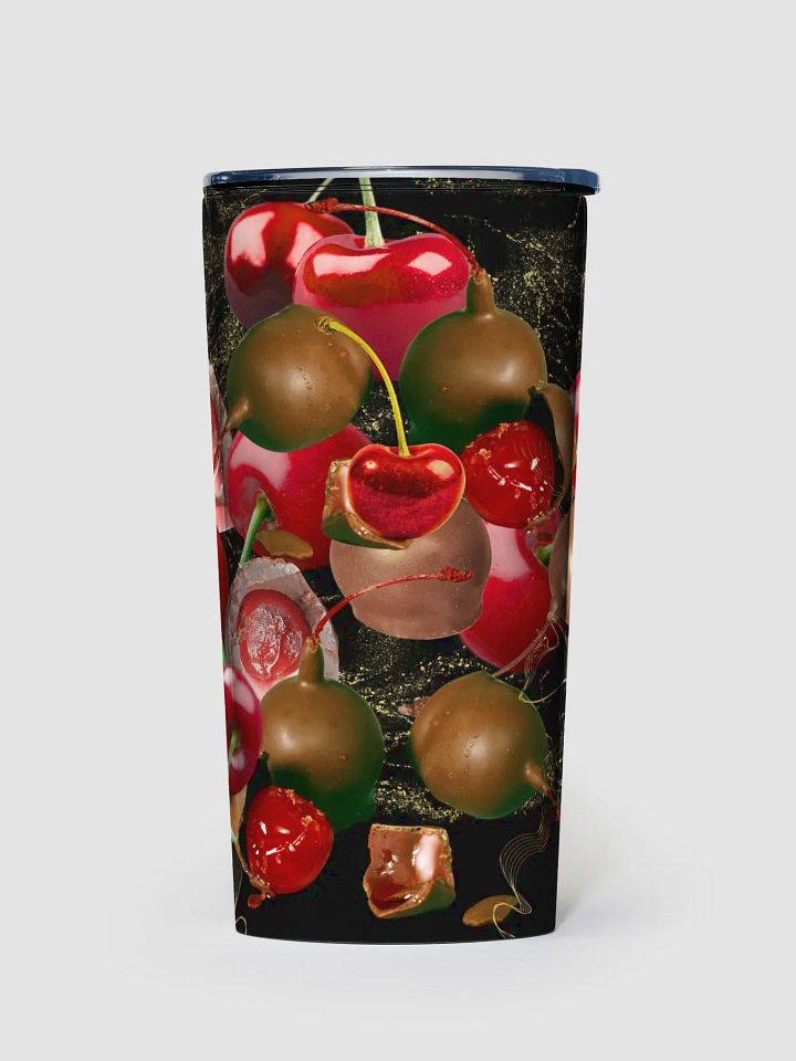 Cherry Delight 20oz Stainless Steel Tumbler gift for fun trendy ladies friends colleagues moms daughters product image (1)