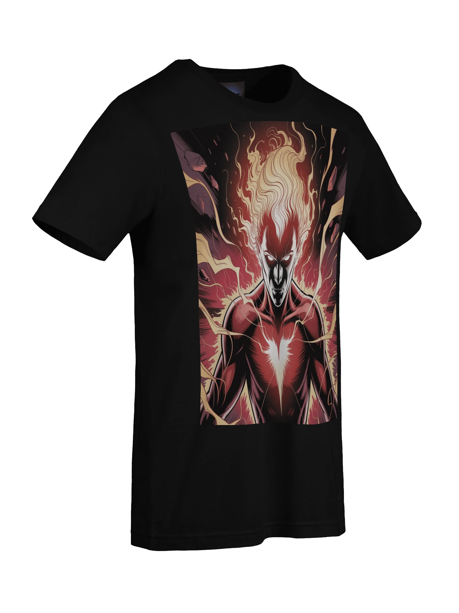Dark Phoenix Flame Rebirth Supersoft T-Shirt – Cosmic Wing Eclipse product image (9)