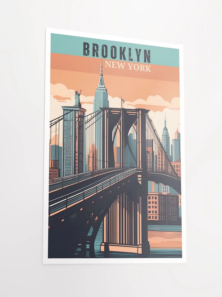 Retro Brooklyn Poster: A Journey Through NYC's Timeless Borough product image (2)