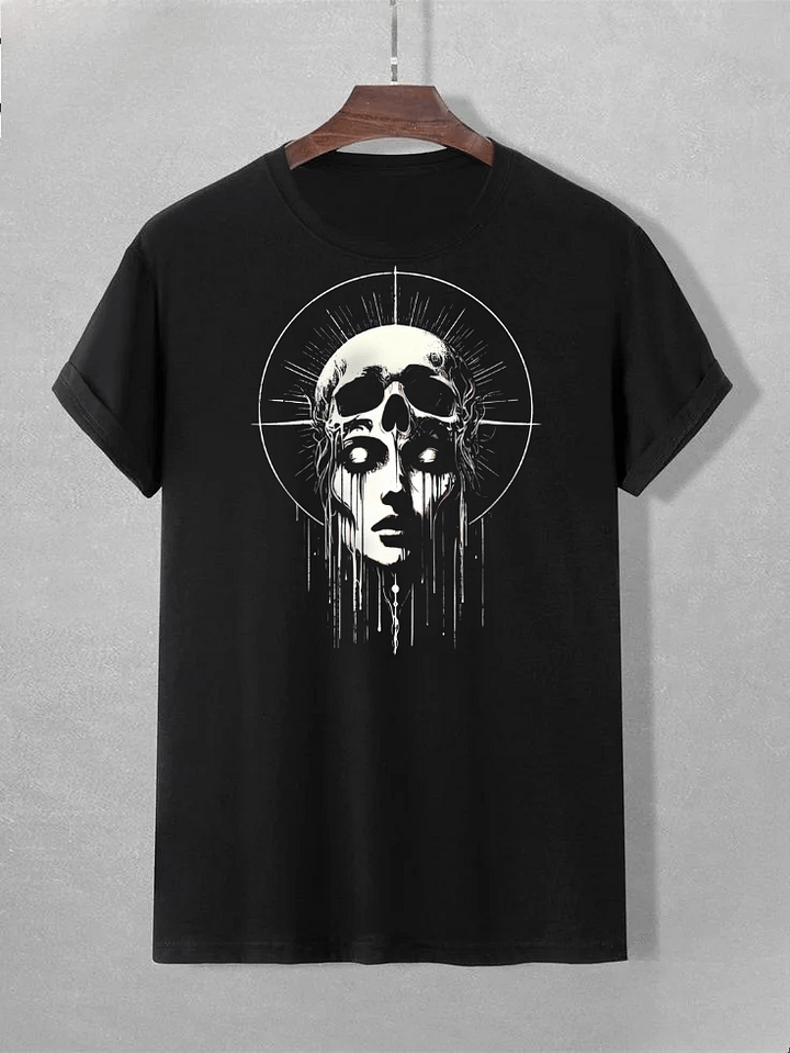 Skull Face Halo Unisex T-Shirt product image (1)