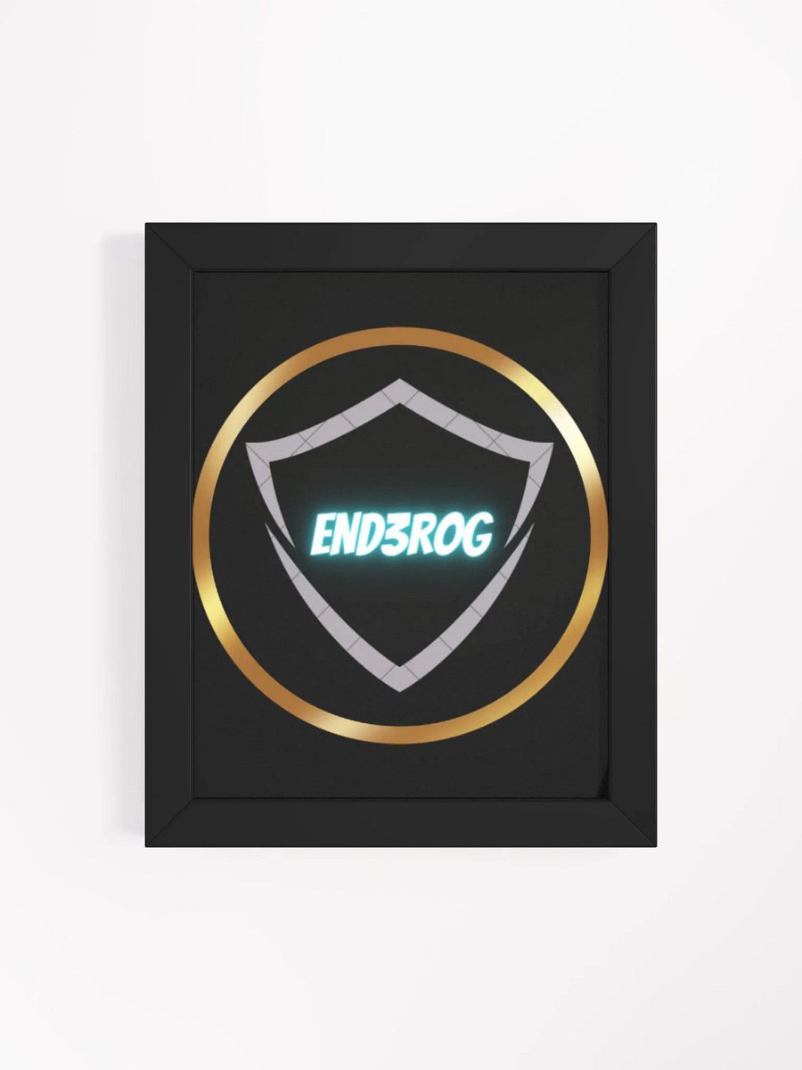 Neon Shield Emblem Framed Poster product image (111)
