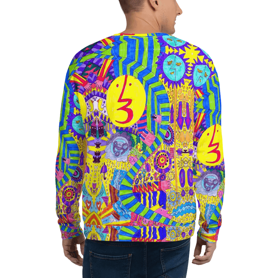 Abstract Colourful Doodles Unisex Sweatshirt product image (9)