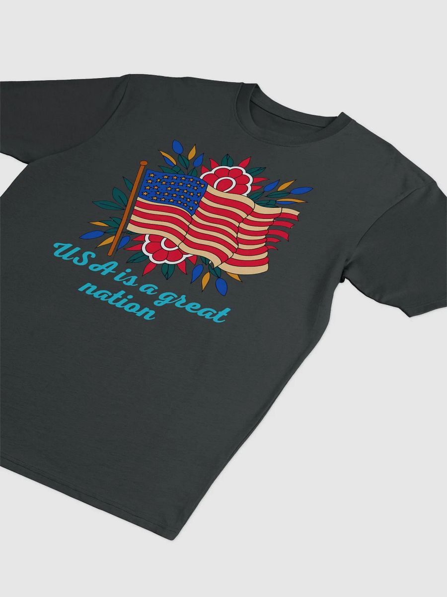 Patriotic Floral Flag Tee product image (16)