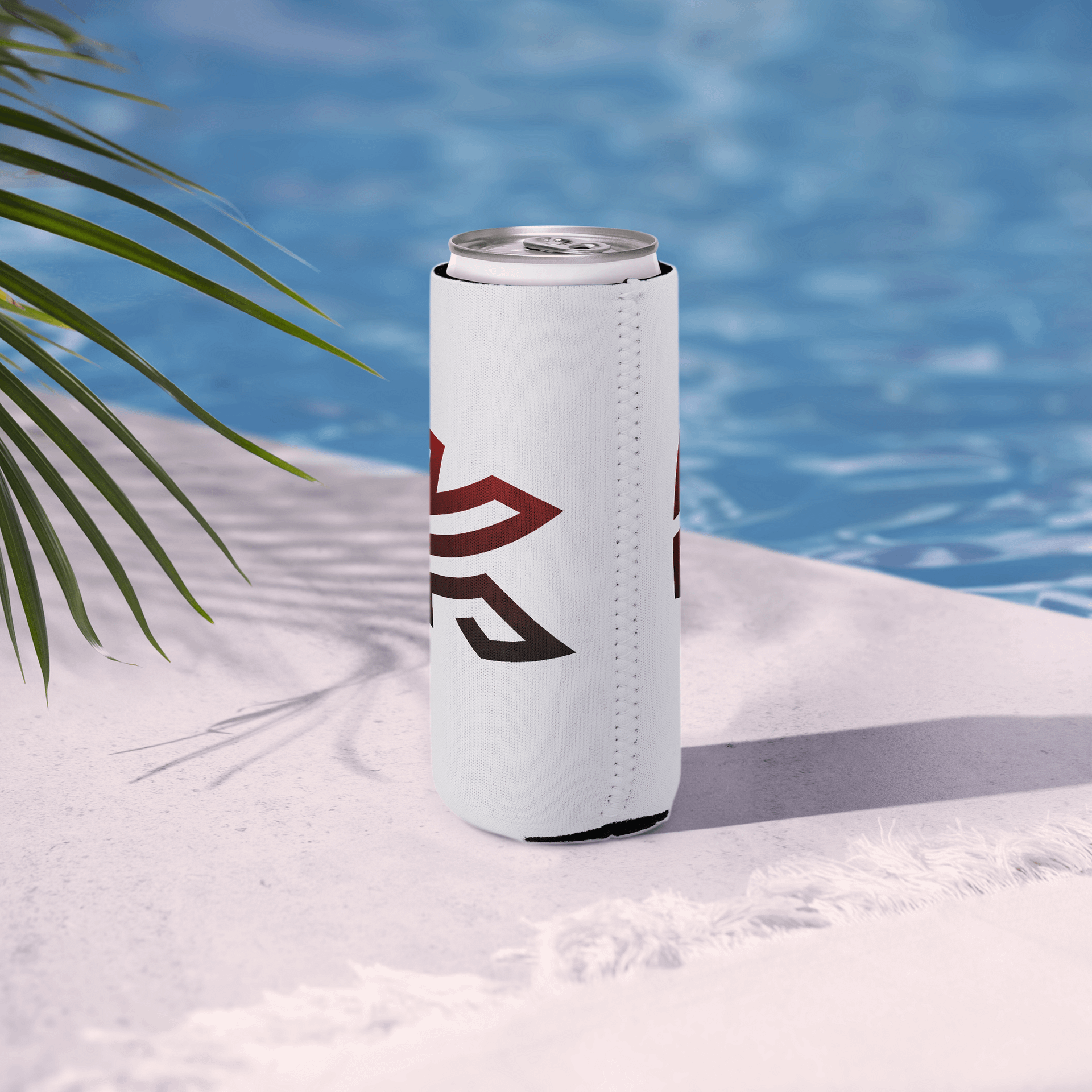 K Logo Koozie Slim (12oz) (White) product image (6)