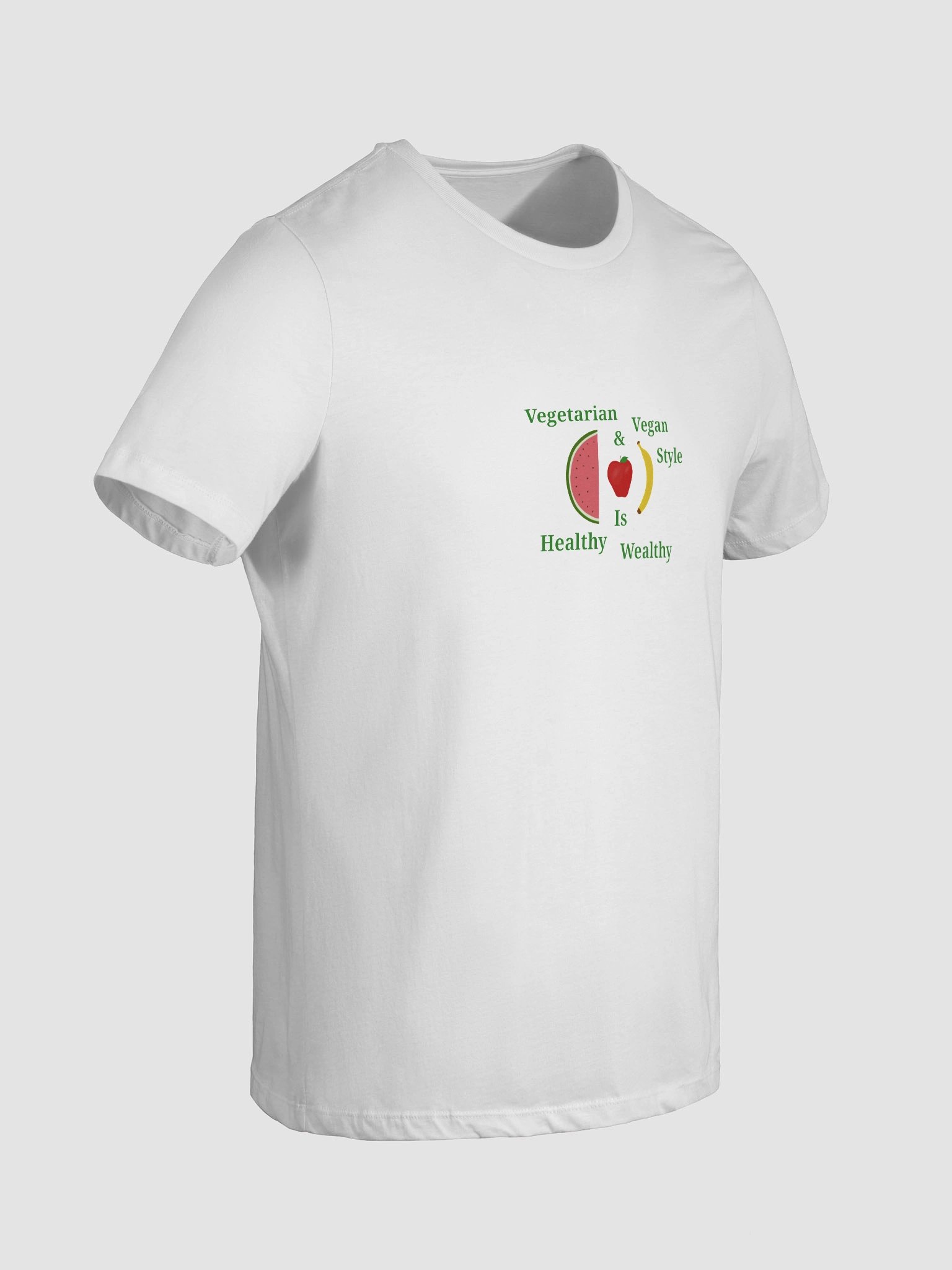 Healthy & Wealthy Vegetarian Style T-Shirt product image (8)