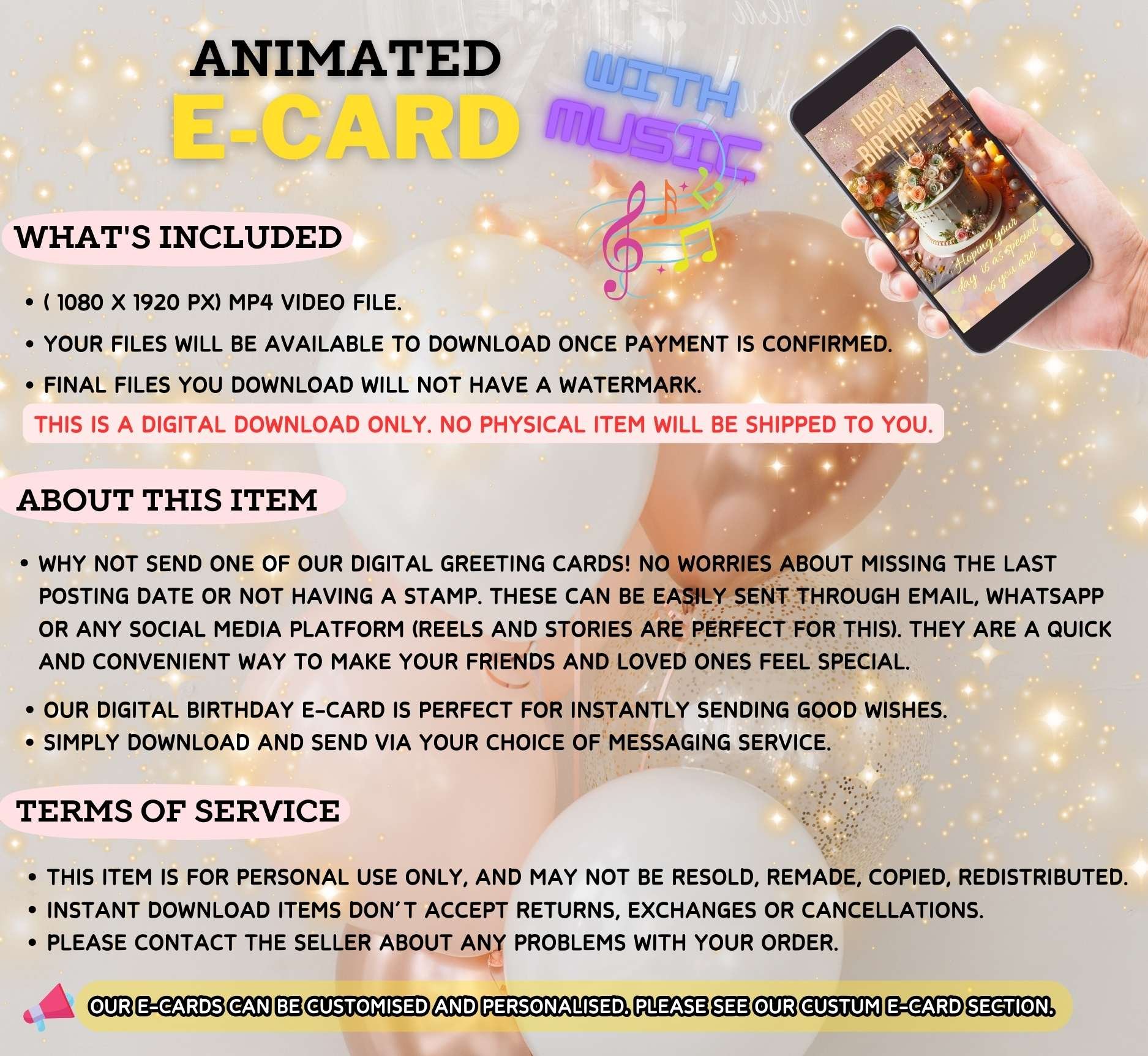 Dancing Zombies Happy birthday E-CARD [Instant Download] product image (4)