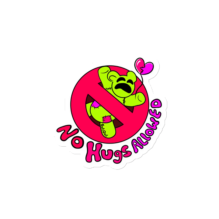 No Hugs Allowed Magnet product image (2)
