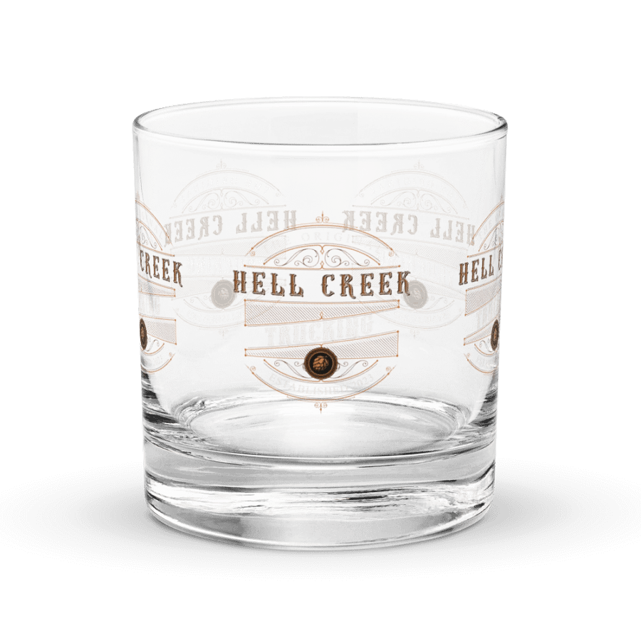 Hell Creek Trucking "On the rocks" Glass product image (1)