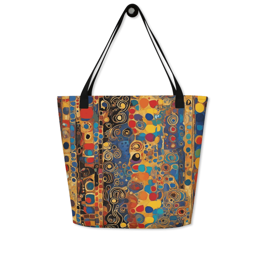 kLIM Golden Swirls All-Over Tote Bag FOR ARTY FRIENDS product image (4)