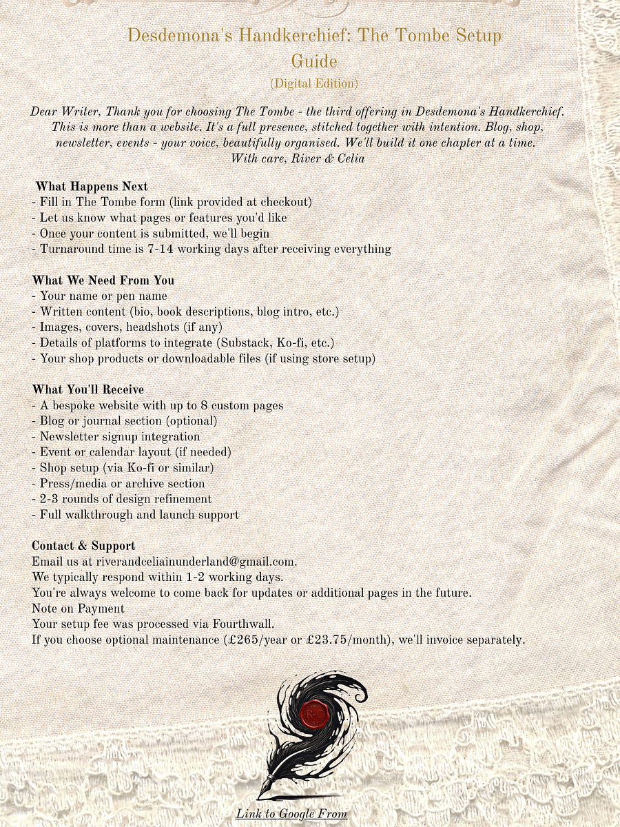 Desdemona's Handkerchief: The Tombe product image (2)