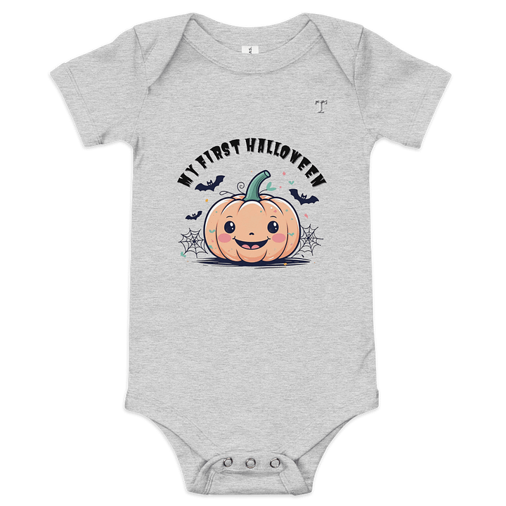 My First Halloween Pumpkin Baby Onesie” product image (1)