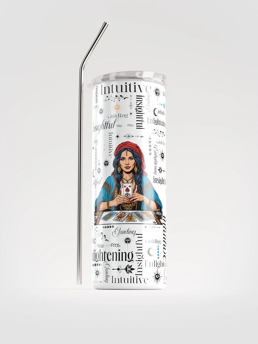 20 oz Tarot Card Reader Affirmation Word Art Tumbler product image (1)