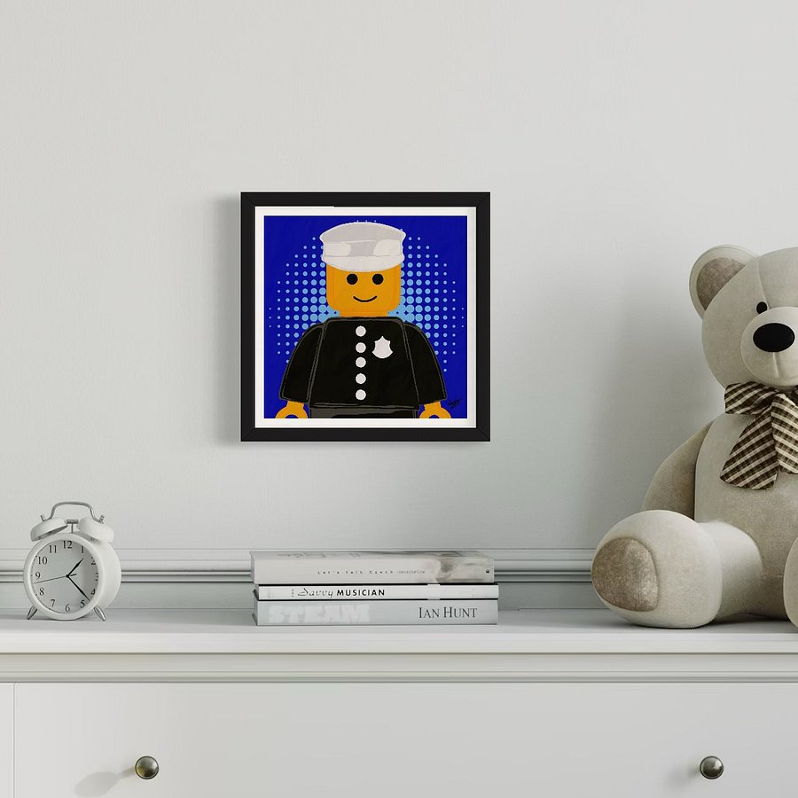 LEGO People - Mr Police (Framed Matte Print) product image (3)