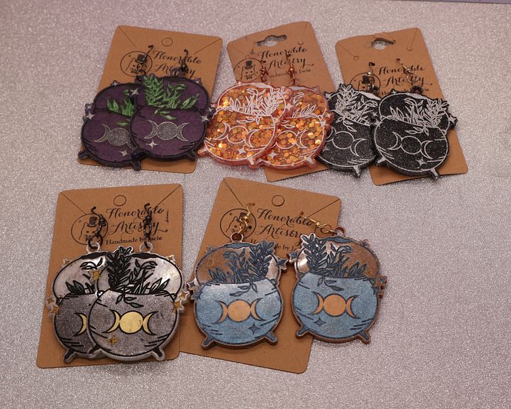 Large Cauldron Earrings product image (2)