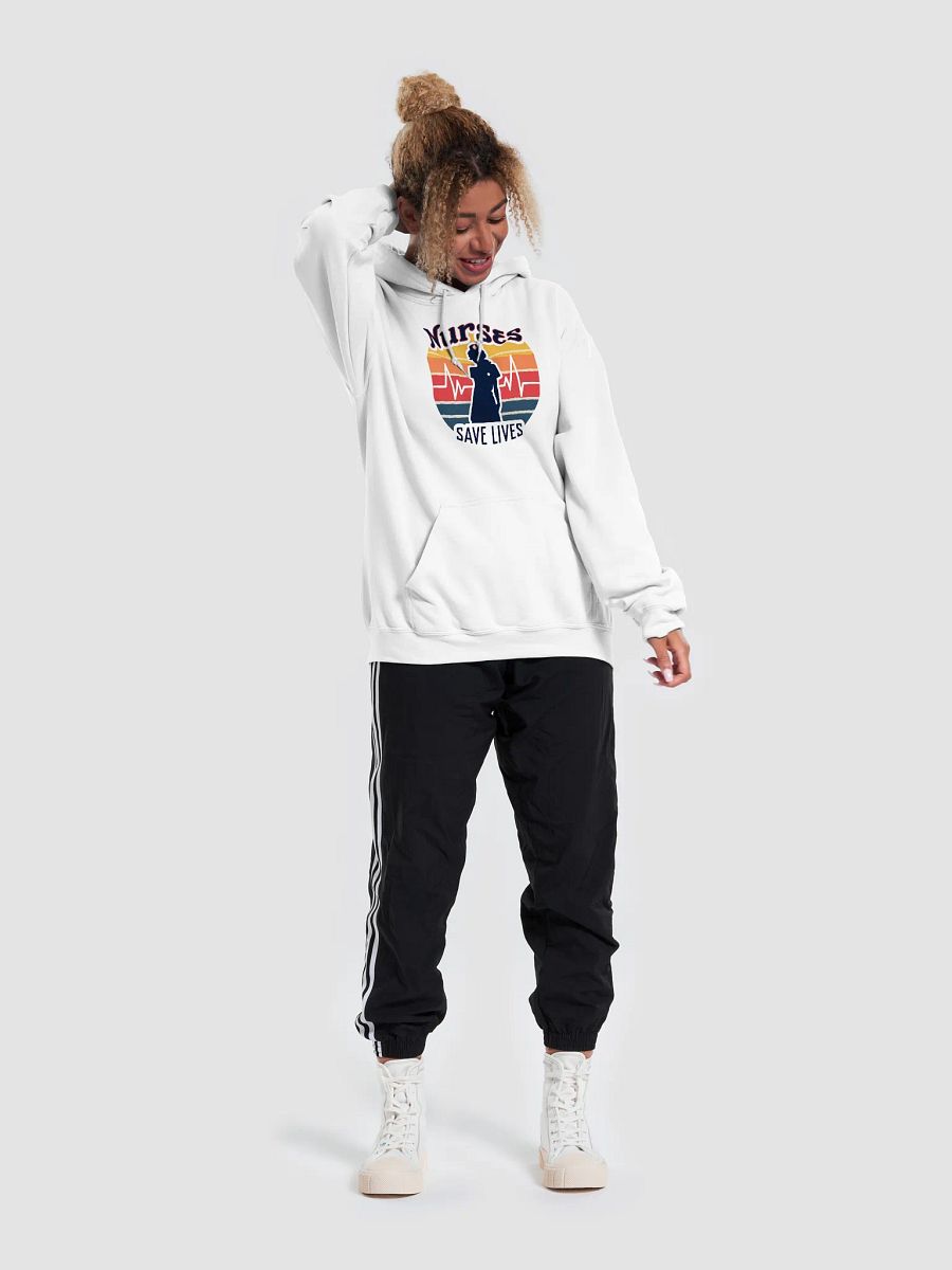 Retro Nurse Heartbeat Hoodie product image (42)