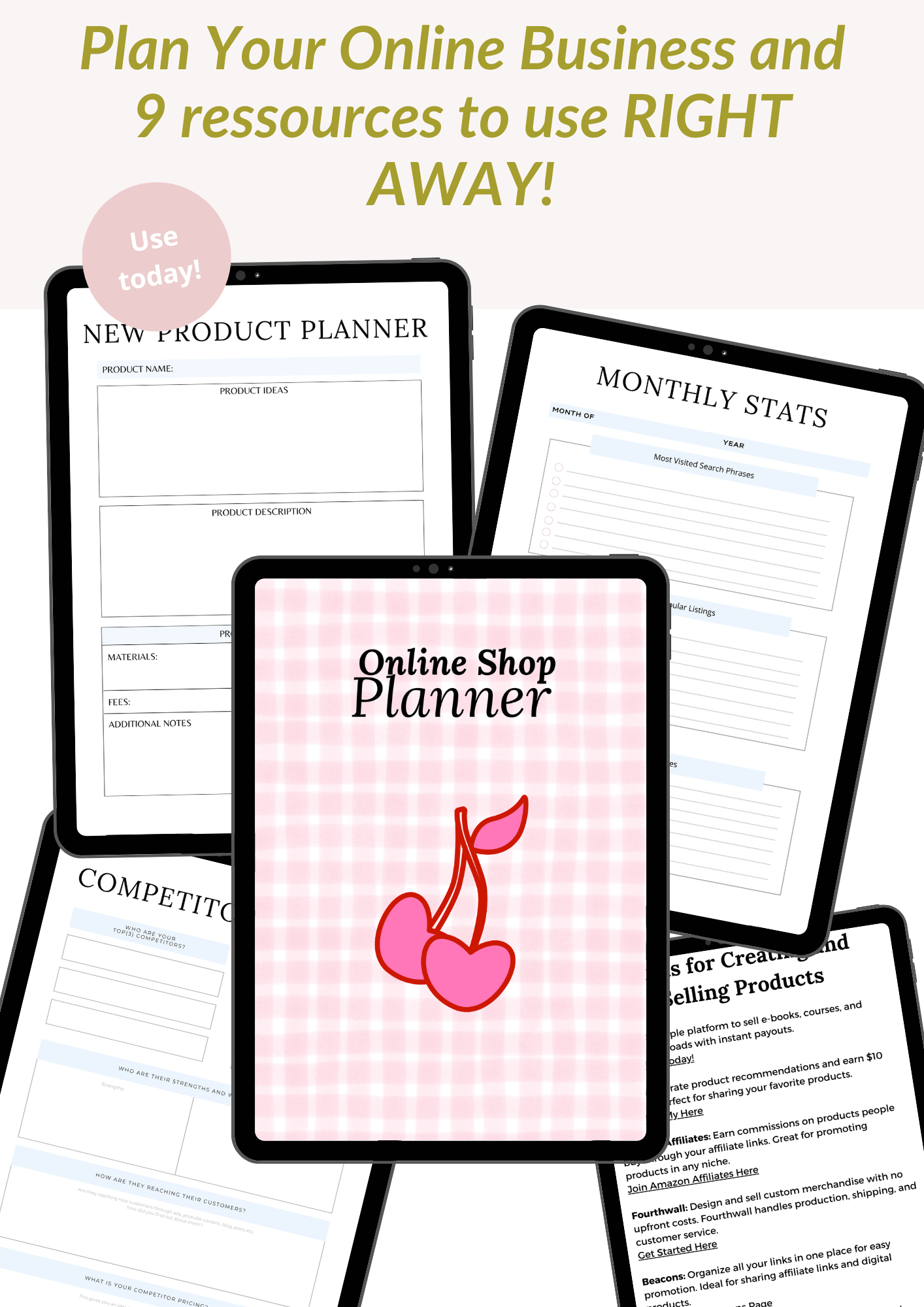 Online Shop Planner + Guide product image (2)
