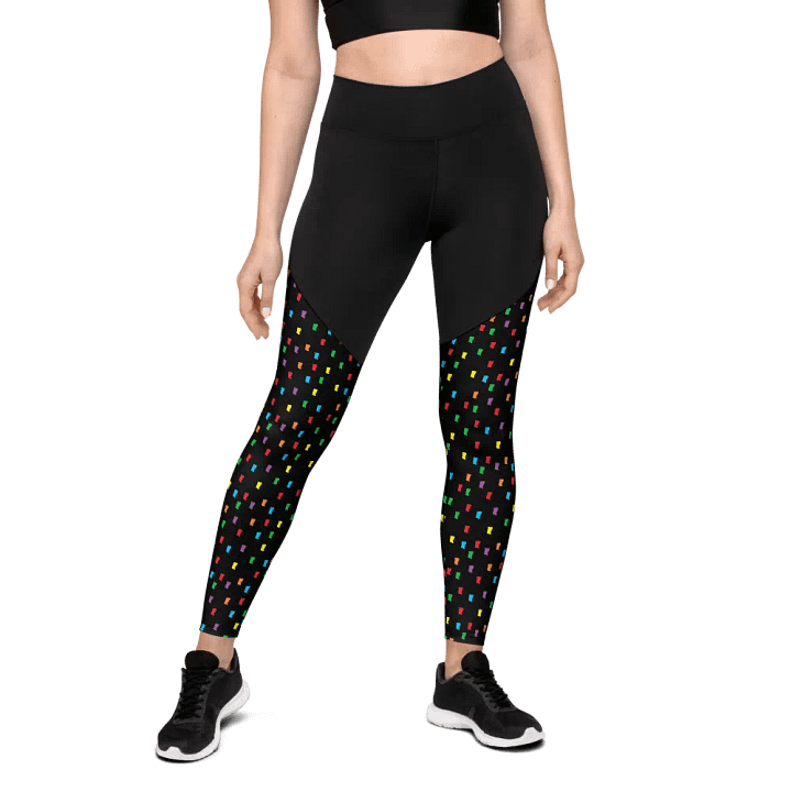 Confetti All-Over Print Sports Leggings product image (2)
