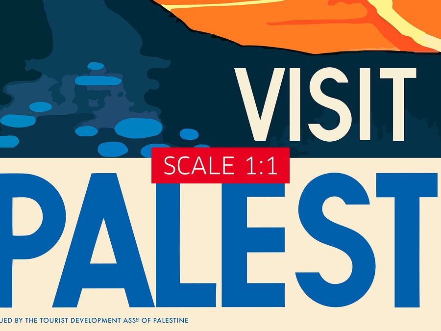 Visit Palestine, 1930s — retro travel poster (21x30 cm) product image (3)