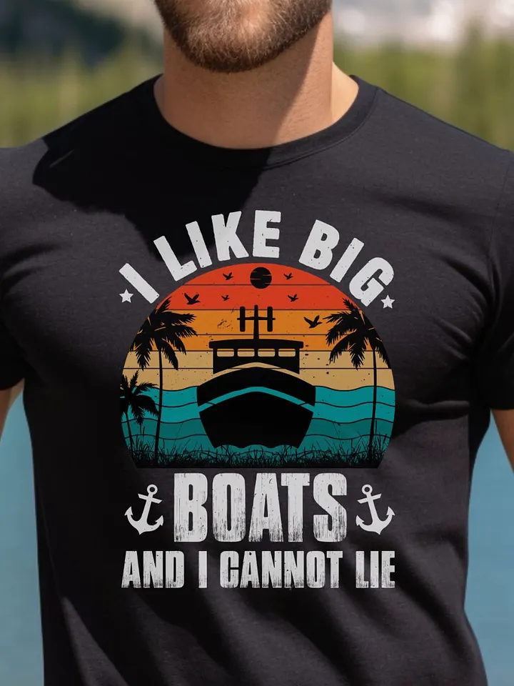 I Like Big Boats Gildan 64000 Unisex Tshirt product image (1)