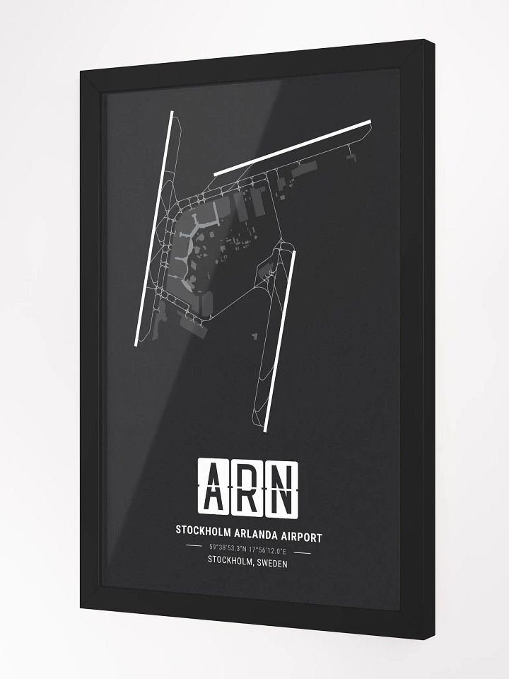 Framed Airport ARN Premium Map On Matt Paper product image (2)