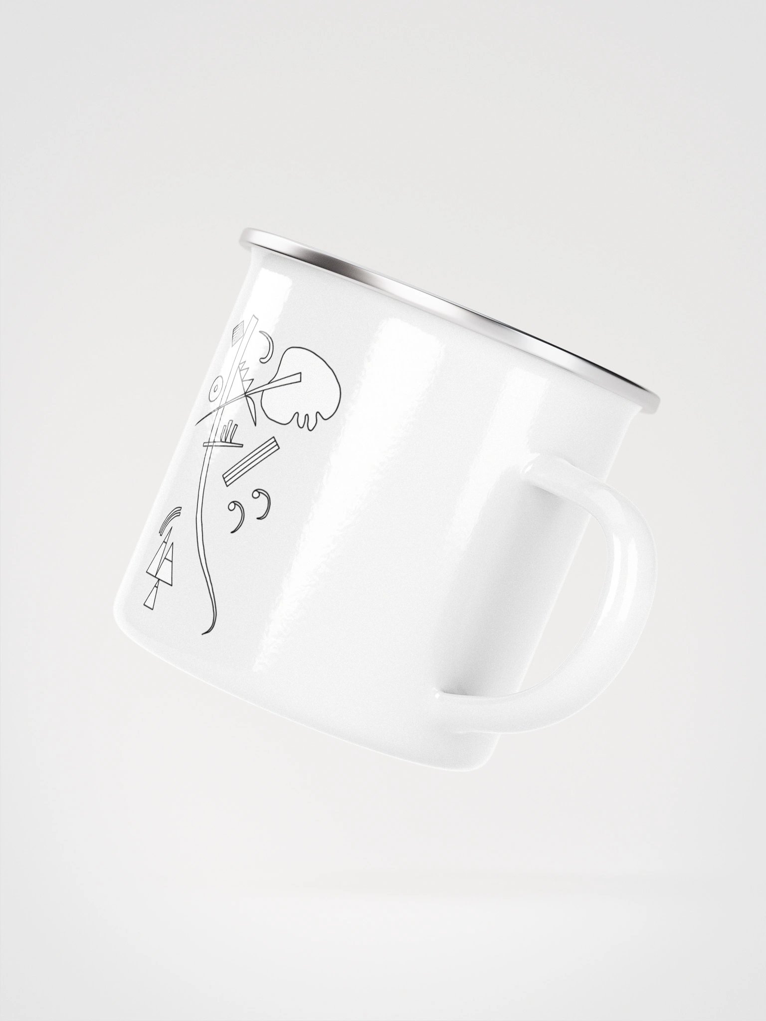Color-Your-Own Kandinsky Enamel Mug product image (3)